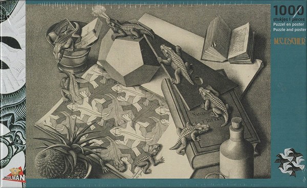 PuzzelMan (821) - M. C. Escher: "Reptiles" - 1000 piezas