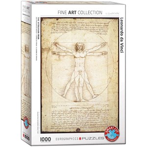 Eurographics (6000-5098) - Leonardo Da Vinci: "The Vitruvian Man" - 1000 piezas