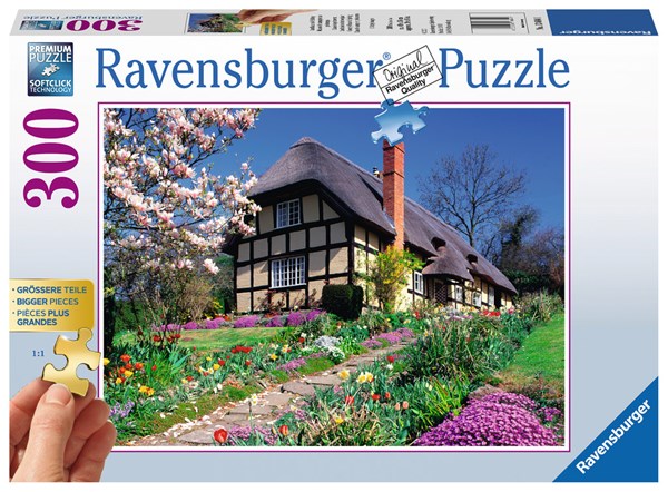 Ravensburger (13684) - "Country house in spring" - 300 piezas