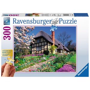 Ravensburger (13684) - "Country house in spring" - 300 piezas