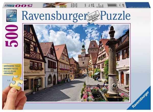 Ravensburger (13607) - "Rothenburg ob der Tauber" - 500 piezas
