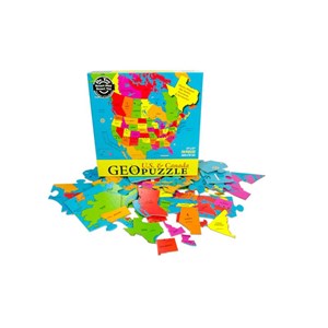 Geo Toys (GEO 104) - "United States & Canada" - 70 piezas