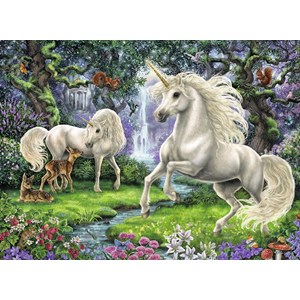 Ravensburger (12838) - "Mystical Unicorns" - 200 piezas
