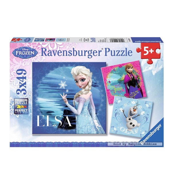 Ravensburger (09269) - "Elsa, Anna & Olaf" - 49 piezas
