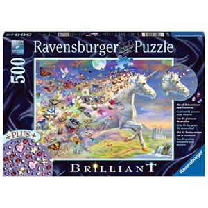 Ravensburger (15046) - "Butterfly Unicorn" - 500 piezas