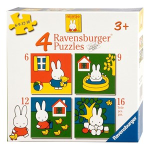 Ravensburger (07114) - "Miffy" - 6 9 12 16 piezas