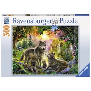 Ravensburger (14745) - "Wolves in the Sunlight" - 500 piezas