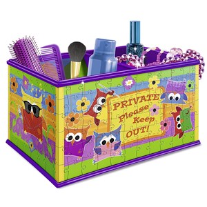 Ravensburger (12105) - "Funky Owls, Storage box" - 216 piezas