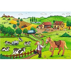Ravensburger (07560) - "Working on the Farm" - 12 12 piezas