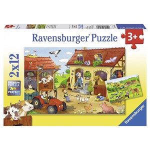 Ravensburger (07560) - "Working on the Farm" - 12 12 piezas