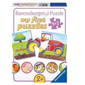 Ravensburger (07333) - "On the farm" - 2 piezas