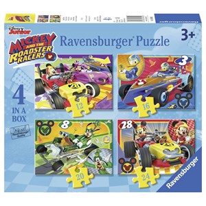 Ravensburger - "Mickey and the Roadster Racers" - 12 16 20 24 piezas