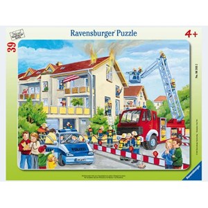 Ravensburger (06393) - "Firemen in Action" - 39 piezas