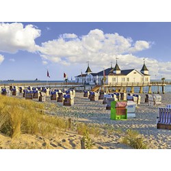 Ravensburger (13652) - "Beach Baskets In Ahlbeck" - 500 piezas