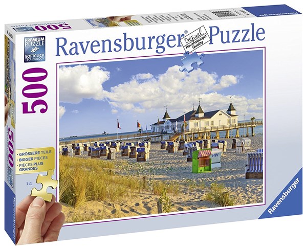 Ravensburger (13652) - "Beach Baskets In Ahlbeck" - 500 piezas