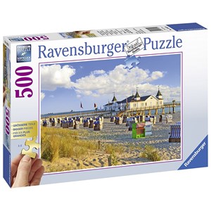 Ravensburger (13652) - "Beach Baskets In Ahlbeck" - 500 piezas