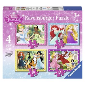 Ravensburger (07397) - "Disney Princess" - 12 16 20 24 piezas
