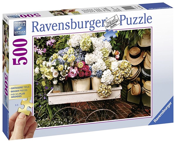 Ravensburger (13654) - "Flowers and Hats" - 500 piezas