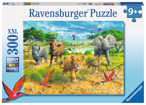 Ravensburger (13219) - "African Animal Babies" - 300 piezas