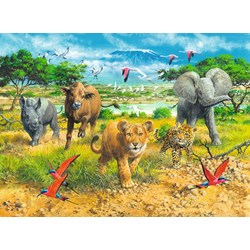 Ravensburger (13219) - "African Animal Babies" - 300 piezas