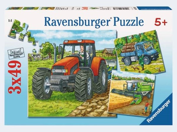 Ravensburger (93885) - "Agricultural machinery" - 49 piezas