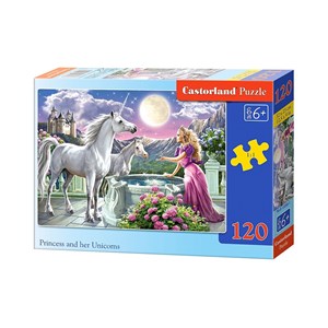 Castorland (B-13098) - "Princess and her Unicorns" - 120 piezas