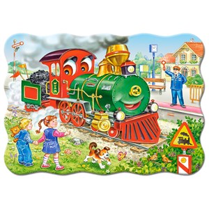 Castorland (B-03433) - "Green Locomotive" - 30 piezas