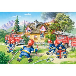 Castorland (B-040025) - "The Firefighters in action" - 40 piezas