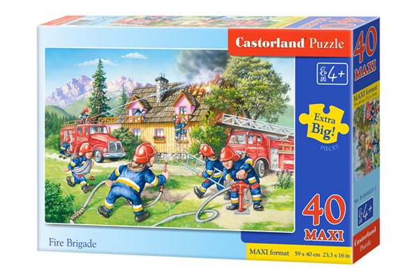 Castorland (B-040025) - "The Firefighters in action" - 40 piezas
