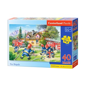 Castorland (B-040025) - "The Firefighters in action" - 40 piezas
