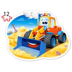 Castorland (B-043040) - "Construction Vehicles" - 8 12 15 20 piezas