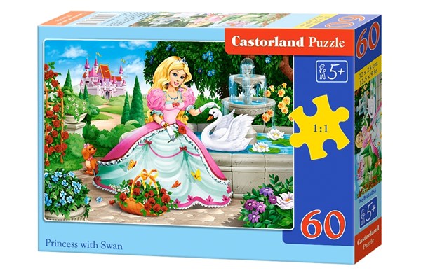 Castorland (B-066056) - "Princess with Swan" - 60 piezas