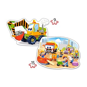 Castorland (B-020065) - "Construction Works" - 9 15 piezas