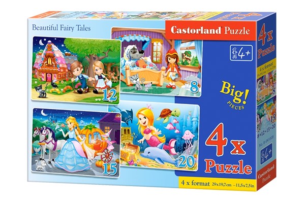 Castorland (B-041008) - "Beautiful Fairy Tales" - 8 12 15 20 piezas