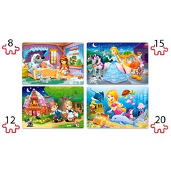 Castorland (B-041008) - "Beautiful Fairy Tales" - 8 12 15 20 piezas