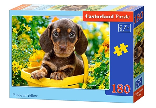 Castorland (B-018161) - "Puppy in Yellow" - 180 piezas
