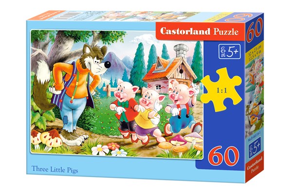 Castorland (B-06519) - "The 3 little pigs" - 60 piezas