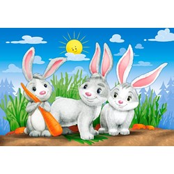 Castorland (B-041046) - "Lovely Animals" - 8 12 15 20 piezas