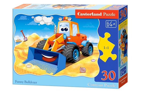 Castorland (B-03600) - "Funny Bulldozer" - 30 piezas