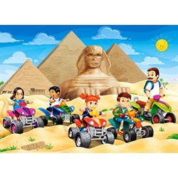 Castorland (B-066018) - "Quad Bikes at Giza Pyramids, Egypt" - 60 piezas