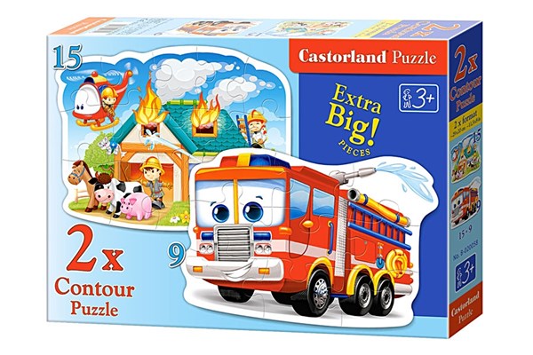 Castorland (B-020058) - "Fire Brigade in Action" - 9 15 piezas