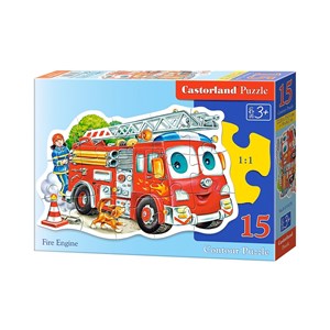 Castorland (B-015078) - "Fire Engine" - 15 piezas