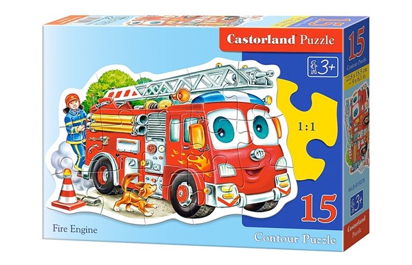 Castorland (B-015078) - "Fire Engine" - 15 piezas