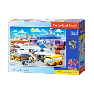 Castorland (B-040223) - "A Day at the Airport" - 40 piezas