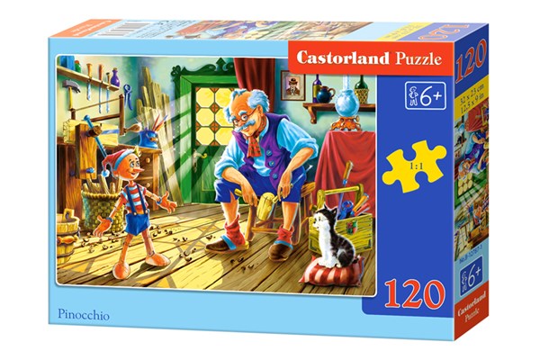 Castorland (B-12787) - "Pinocchio and Gepetto" - 120 piezas