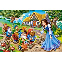 Castorland (B-040247) - "Snow White and the Seven Dwarfs" - 40 piezas