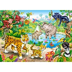 Castorland (B-13173) - "Animals in the Jungle" - 120 piezas