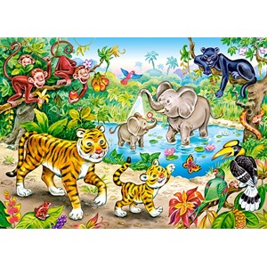 Castorland (B-13173) - "Animals in the Jungle" - 120 piezas