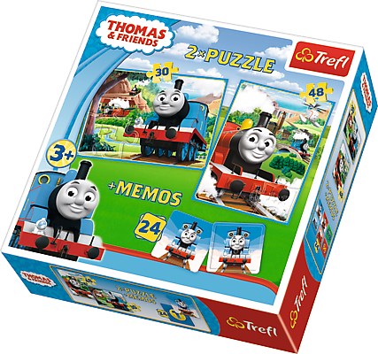 Trefl (90602) - "Thomas & Friends + Memo" - 30 48 piezas