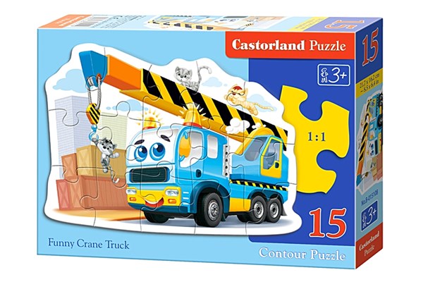 Castorland (B-015108) - "Funny Crane Truck" - 15 piezas
